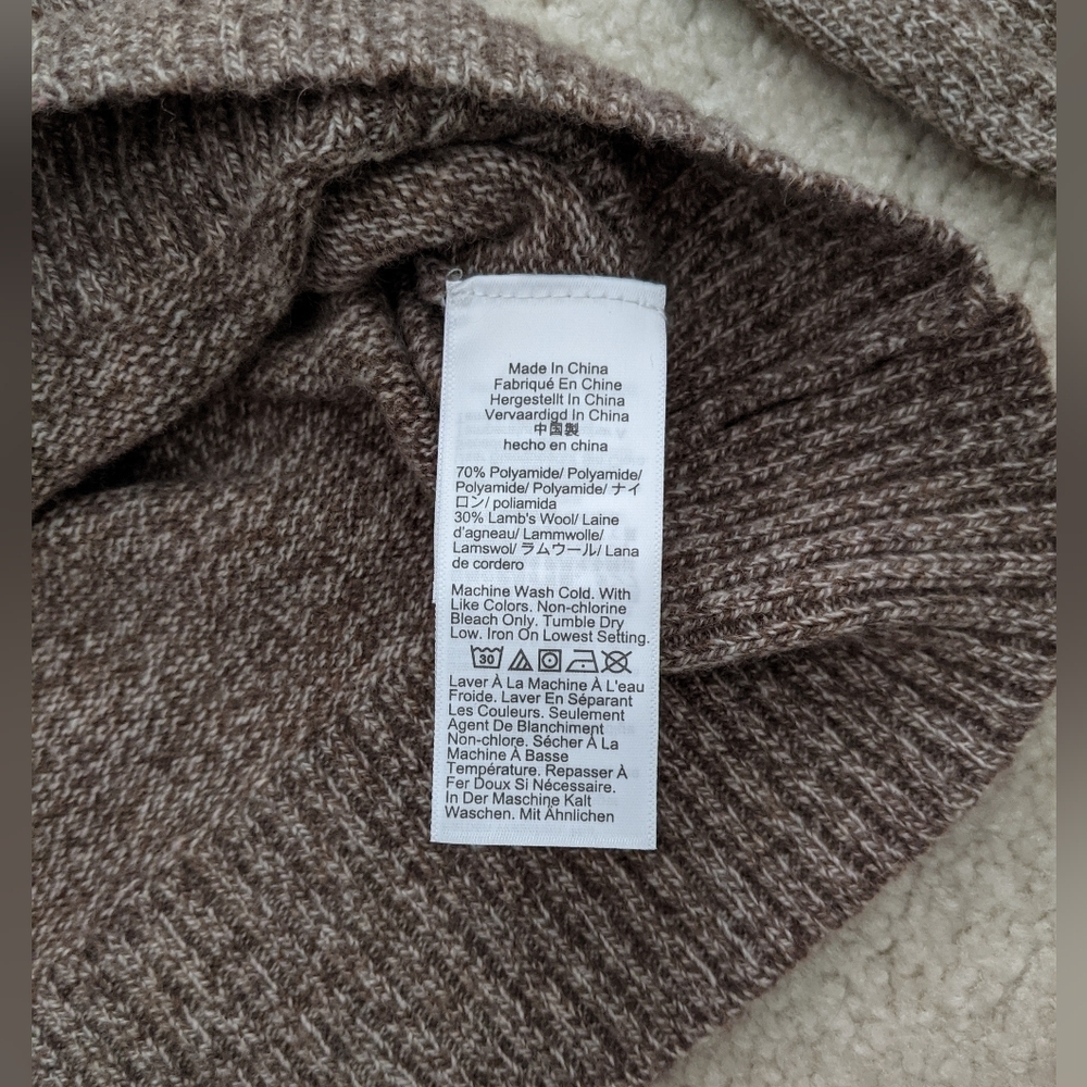 NWT J.Crew Factory wool blend sweater large - Picture 4 of 4